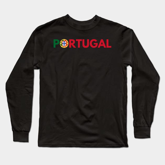Portugal in flag colors Long Sleeve T-Shirt by Luso Store